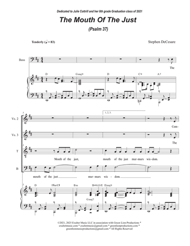 The Mouth Of The Just (Psalm 37) (2-part choir - (TB)