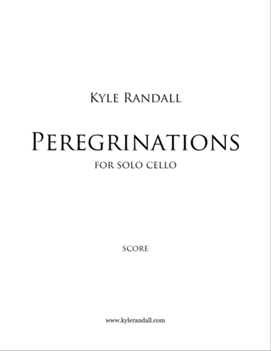 Peregrinations for solo cello