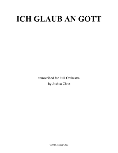 Ich Glaub an Gott