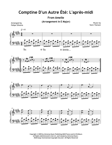 Comptine D'un Autre Été: L'après-Midi