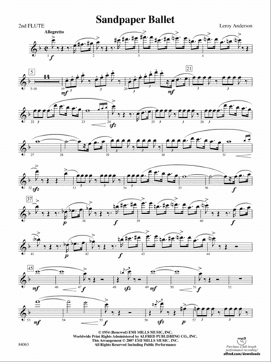 Sandpaper Ballet: 2nd Flute