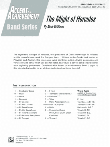 The Might of Hercules: Score