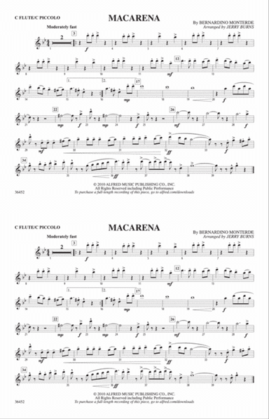 Macarena: Flute
