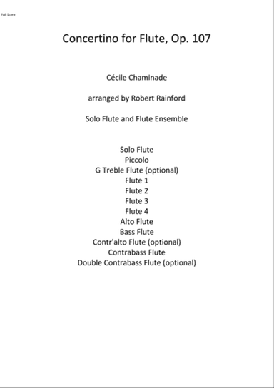 Concertino for Flute, Op. 107