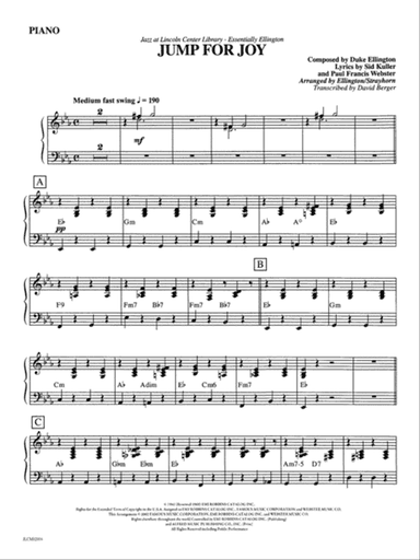 Jump for Joy: Piano Accompaniment