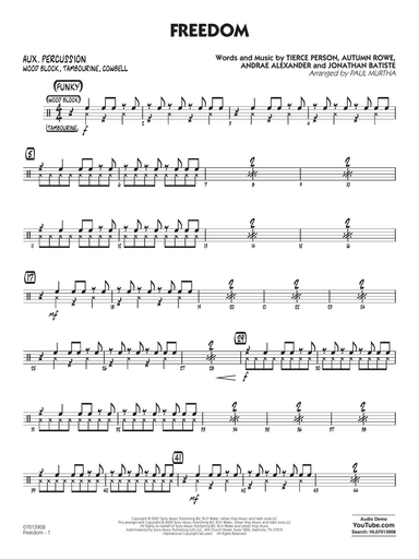 Freedom (arr. Paul Murtha) - Aux Percussion
