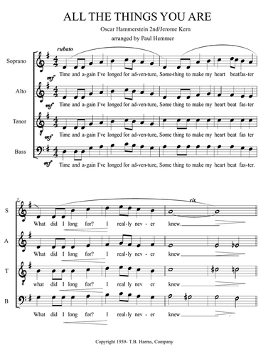 All The Things You Are