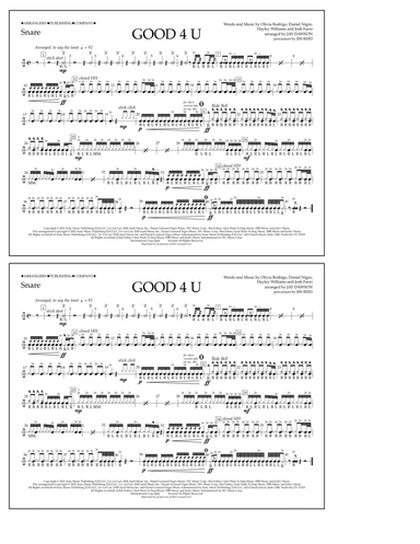 good 4 u (arr. Jay Dawson) - Snare