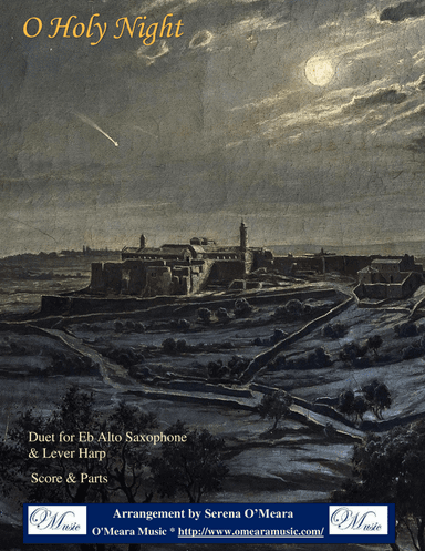 O Holy Night, Duet for Eb Alto Saxophone & Lever Harp