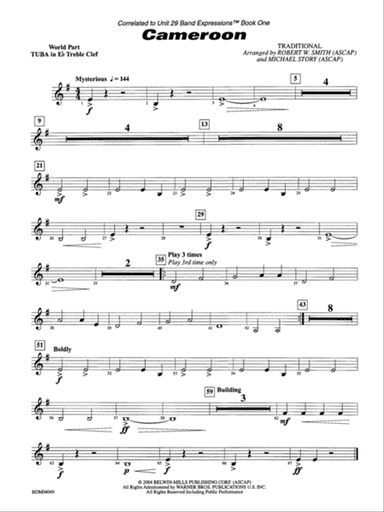 Cameroon: (wp) E-flat Tuba T.C.