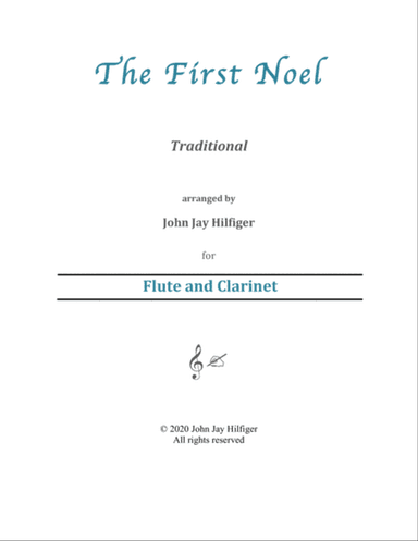 The First Noel for Flute and Clarinet