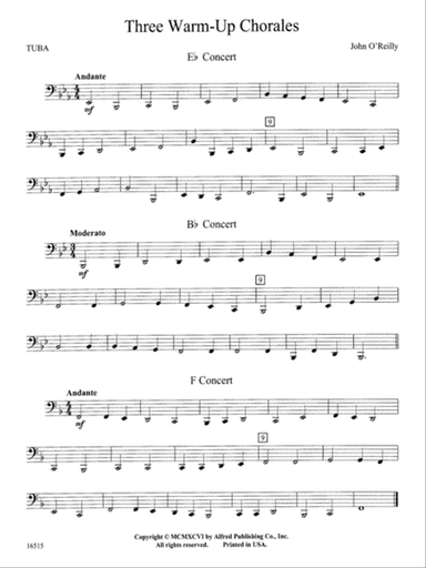 Three Warm-Up Chorales: Tuba