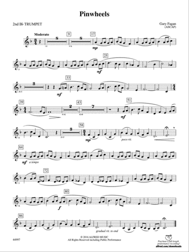 Pinwheels: 2nd B-flat Trumpet
