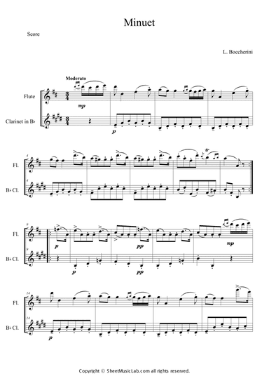 Minuet in D