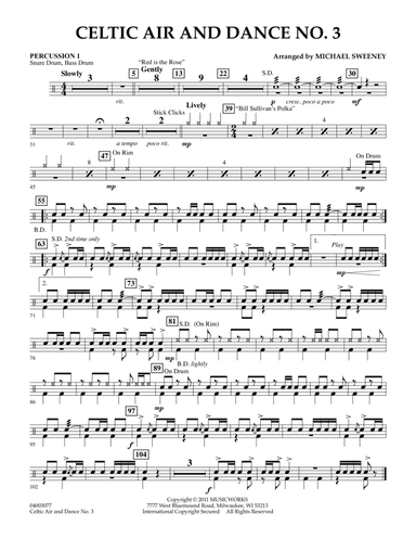 Celtic Air & Dance No. 3 - Percussion 1