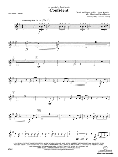 Confident: 2nd B-flat Trumpet