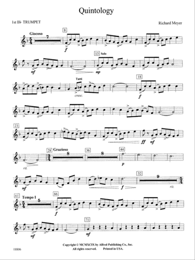 Quintology: 1st B-flat Trumpet