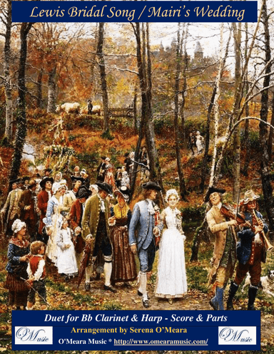 Lewis Bridal Song/Mairi’s Wedding, Duet for Bb Clarinet & Harp