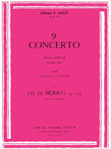 Concerto No. 9 en La min. Op. 104: solo no. 1
