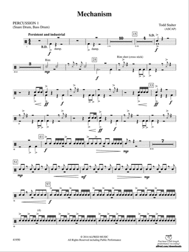 Mechanism: 1st Percussion