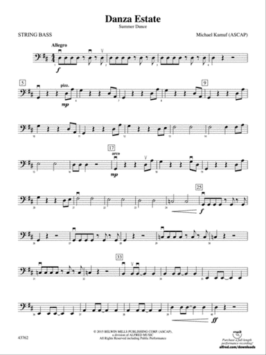 Danza Estate: String Bass