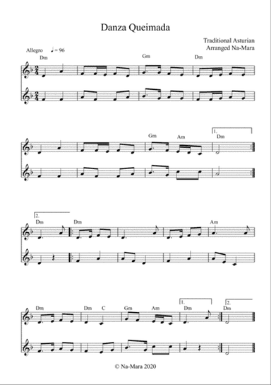 Danza Queimada - Arranged by Na-Mara