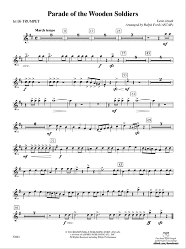 Parade of the Wooden Soldiers: 1st B-flat Trumpet