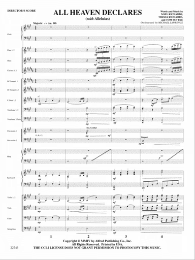 All Heaven Declares (with Alleluias): Score