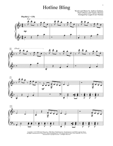 Hotline Bling (arr. Logan Evan Thomas)