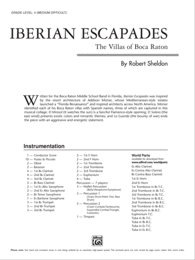Iberian Escapades: Score