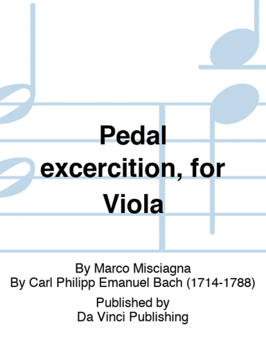Pedal excercition, for Viola