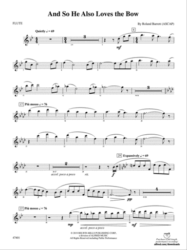 And So He Also Loves the Bow: Flute