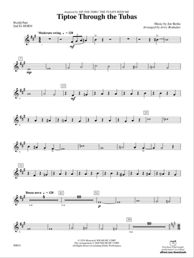 Tiptoe Through the Tubas: (wp) 2nd Horn in E-flat