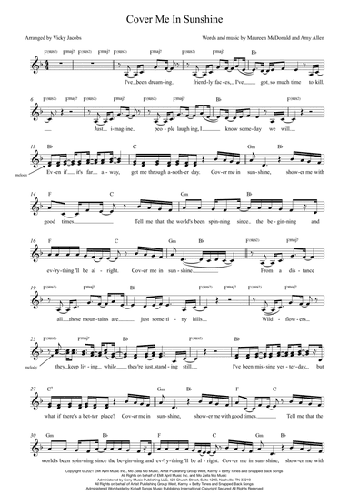 Cover Me In Sunshine