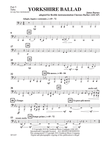 Yorkshire Ballad, 2nd Edition - Tuba 5