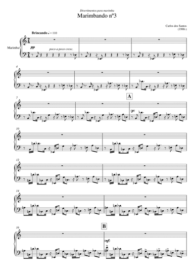 Marimbando no.3 for Marimba