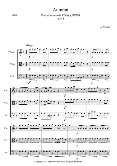 The Four Seasons: Autumn 1st Movement