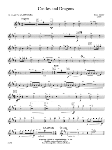Castles and Dragons: E-flat Alto Saxophone