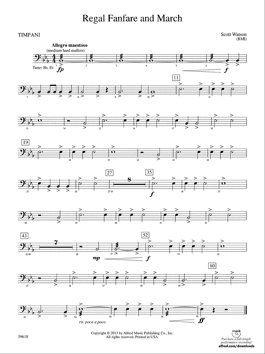 Regal Fanfare and March: Timpani