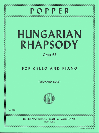 Hungarian Rhapsody, Opus 68