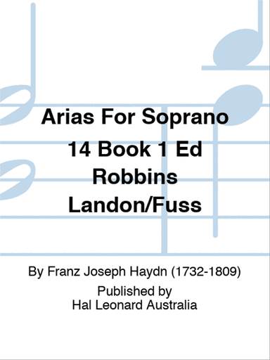 Arias For Soprano 14 Book 1 Ed Robbins Landon/Fuss