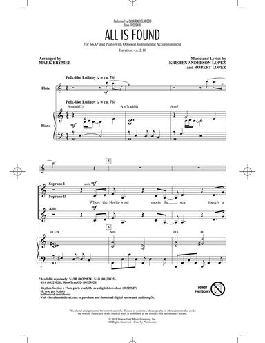 All Is Found (from Disney's Frozen 2) (arr. Mark Brymer)