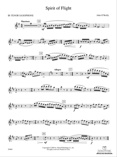 Spirit of Flight: B-flat Tenor Saxophone