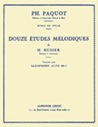 Douze Etudes Melodiques