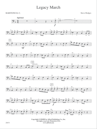 Legacy March: Baritone B.C.