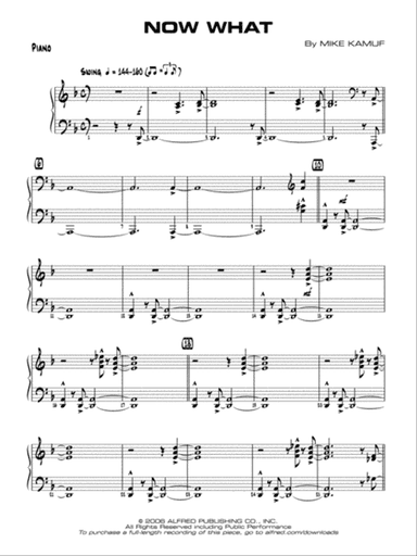 Now What: Piano Accompaniment