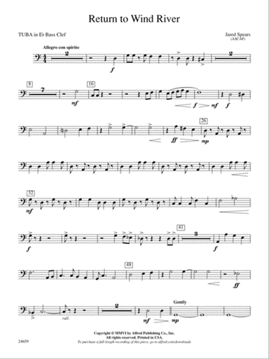 Return to Wind River: (wp) E-flat Tuba B.C.
