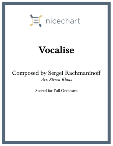 Vocalise (Score & Parts)