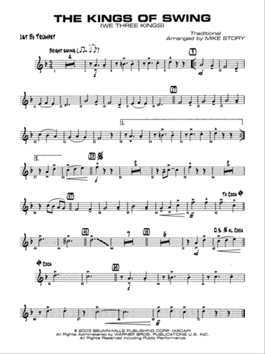 The Kings of Swing (We Three Kings): 1st B-flat Trumpet