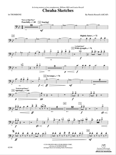 Cheaha Sketches: 1st Trombone